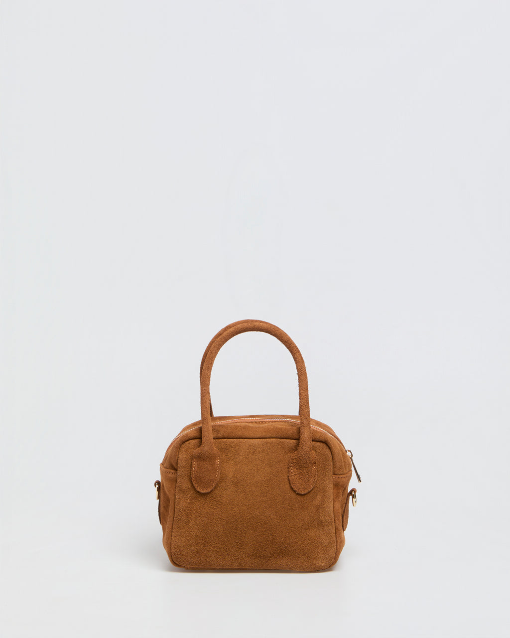 Lasonia Lami Suede Handbag - Cognac