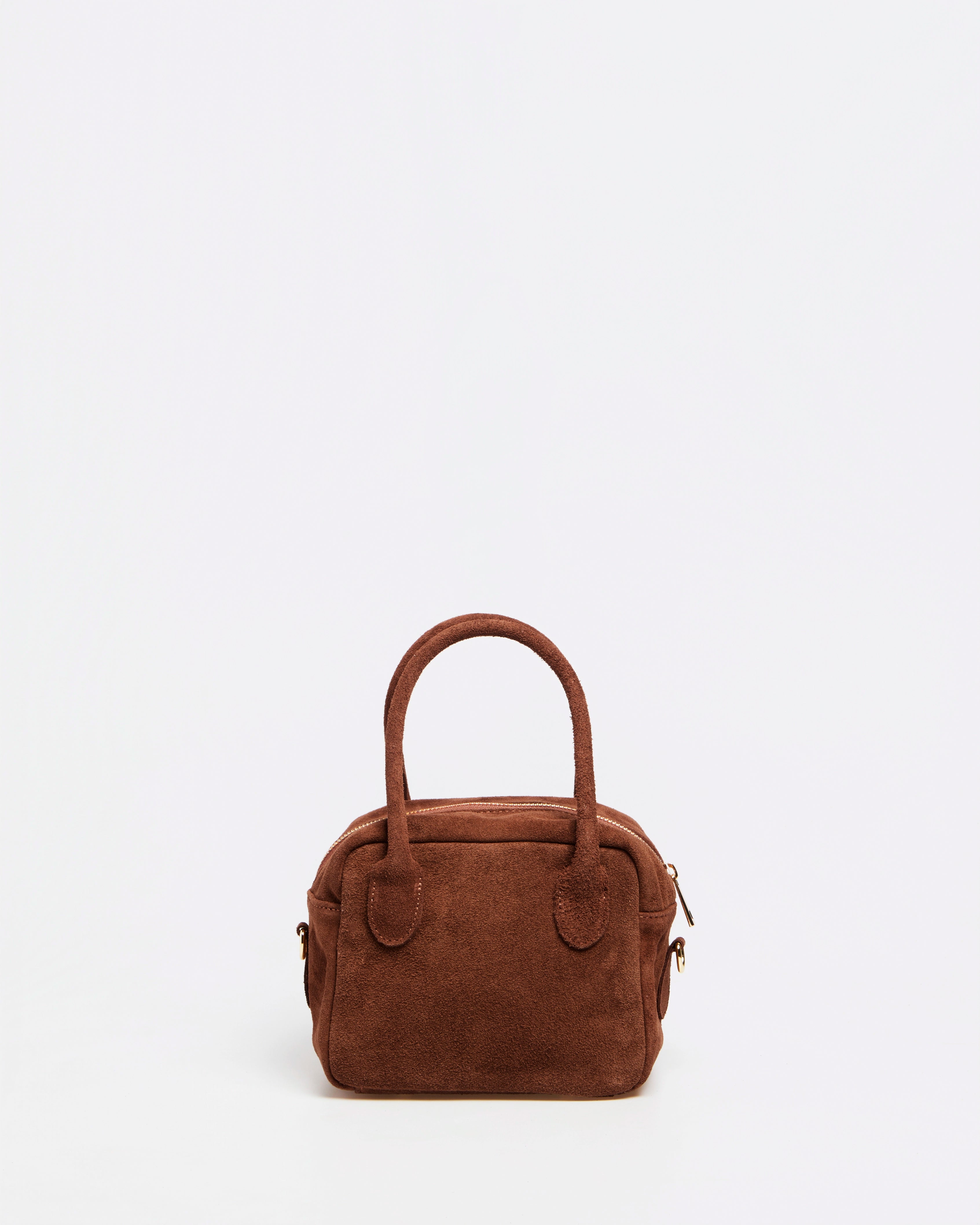 Lasonia Limi Suede Handbag - Burnt Earth