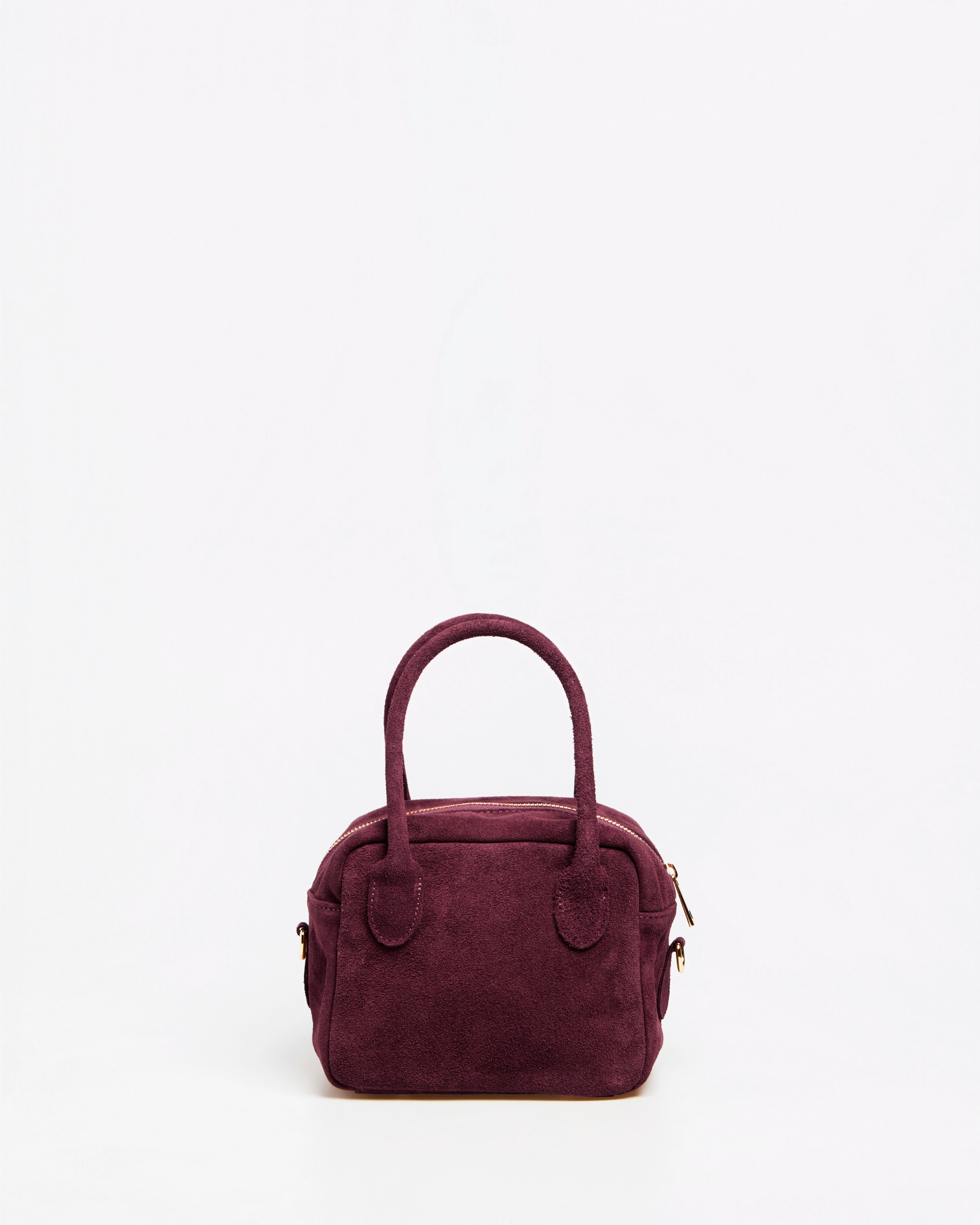 Lasonia Lami Suede Handbag - Bordeaux