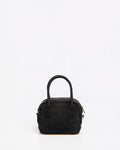Borsa a Mano Lasonia Lami in Pelle Scamosciata - Nero