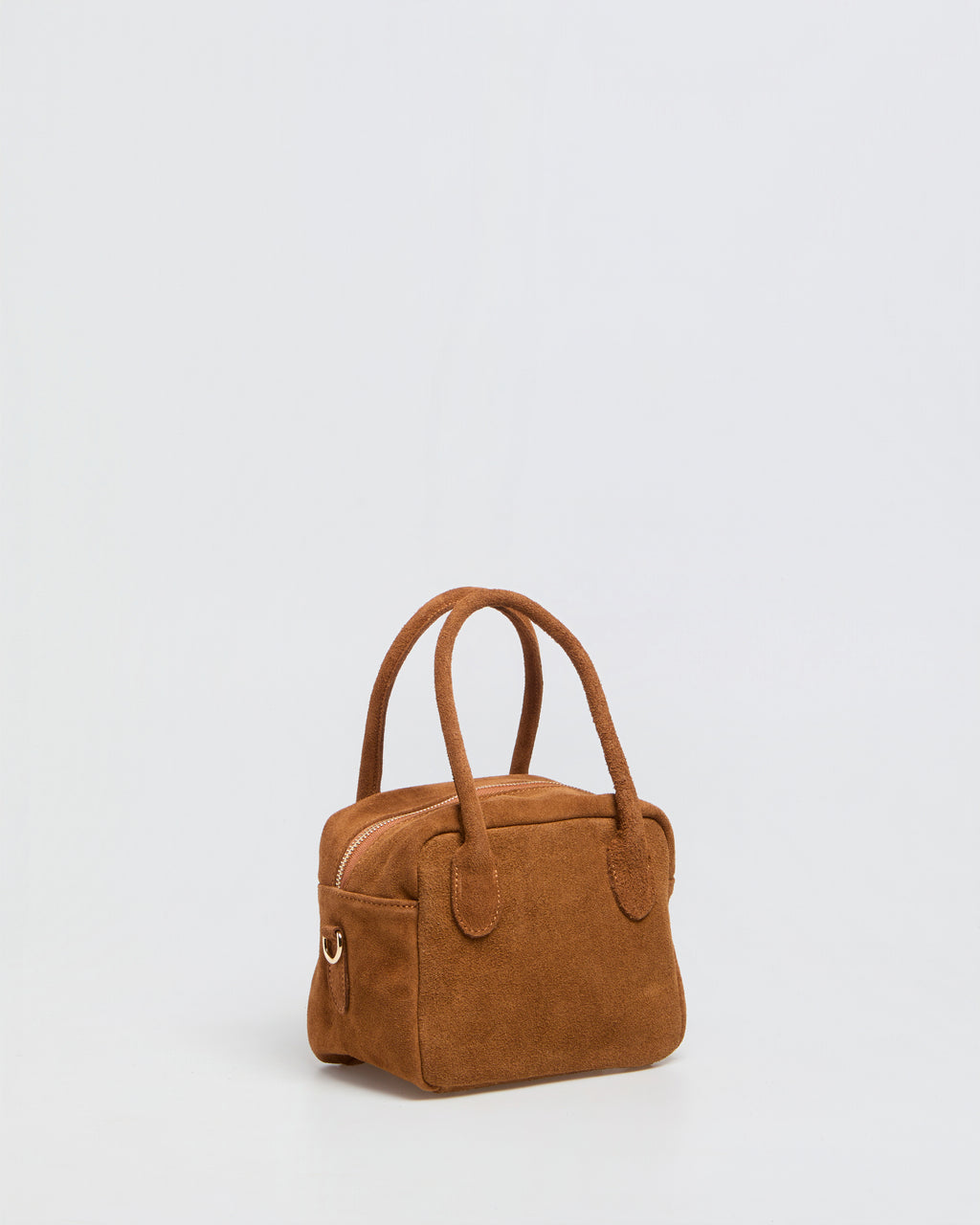 Lasonia Lami Suede Handbag - Cognac