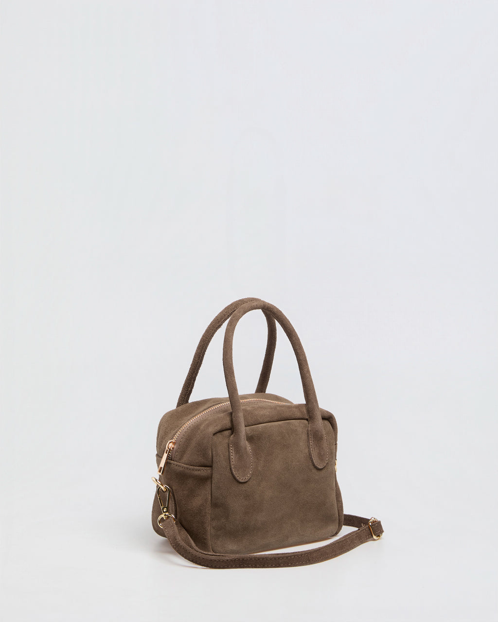 Lasonia Limi Suede Handbag - Taupe