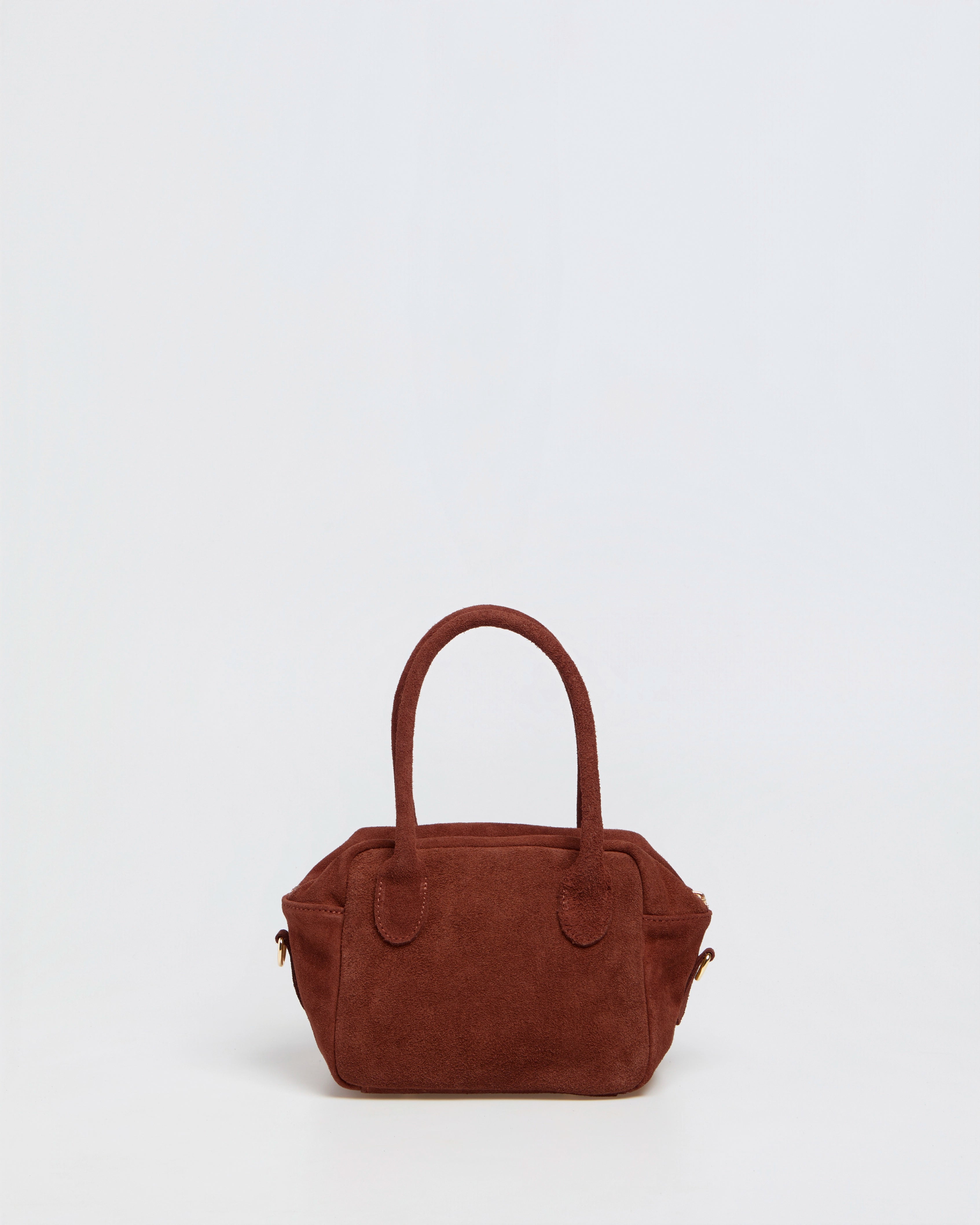 Lasonia Limi Suede Handbag - Burnt Earth