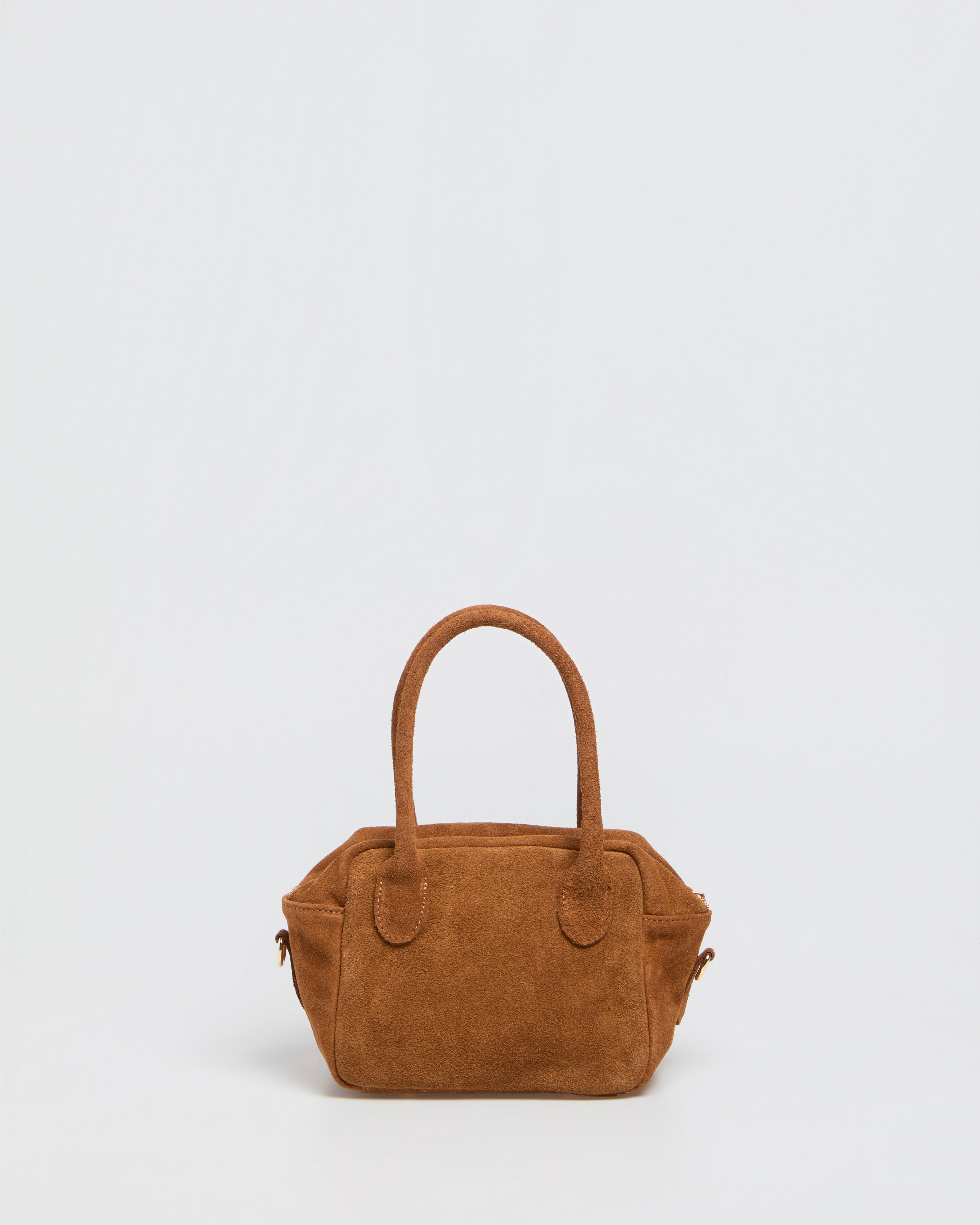 Lasonia Lami Suede Handbag - Cognac