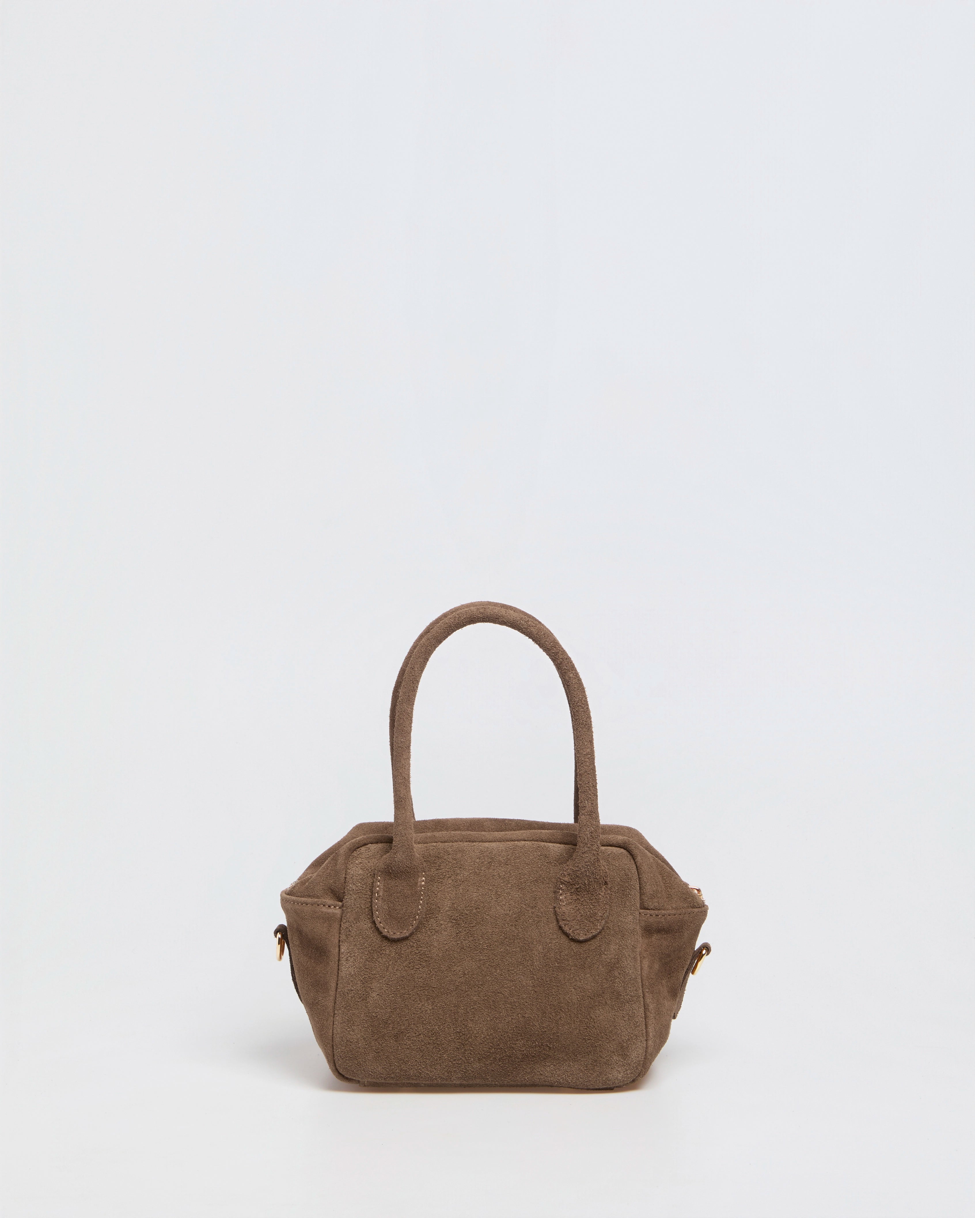 Lasonia Limi Suede Handbag - Taupe