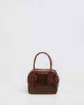 Borsa a Mano Lasonia Lima Pitone - Marrone