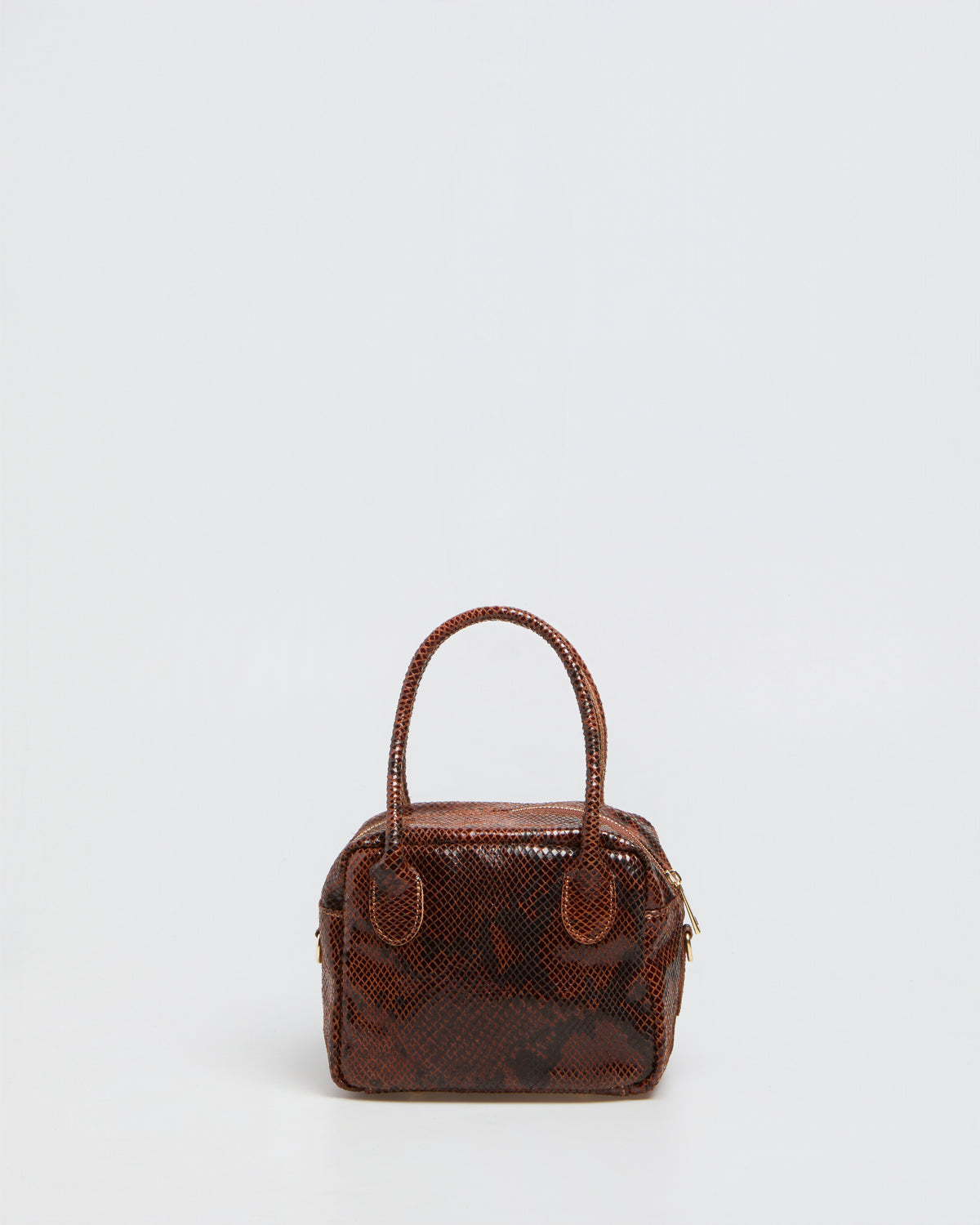 Borsa a Mano Lasonia Lima Pitone - Marrone