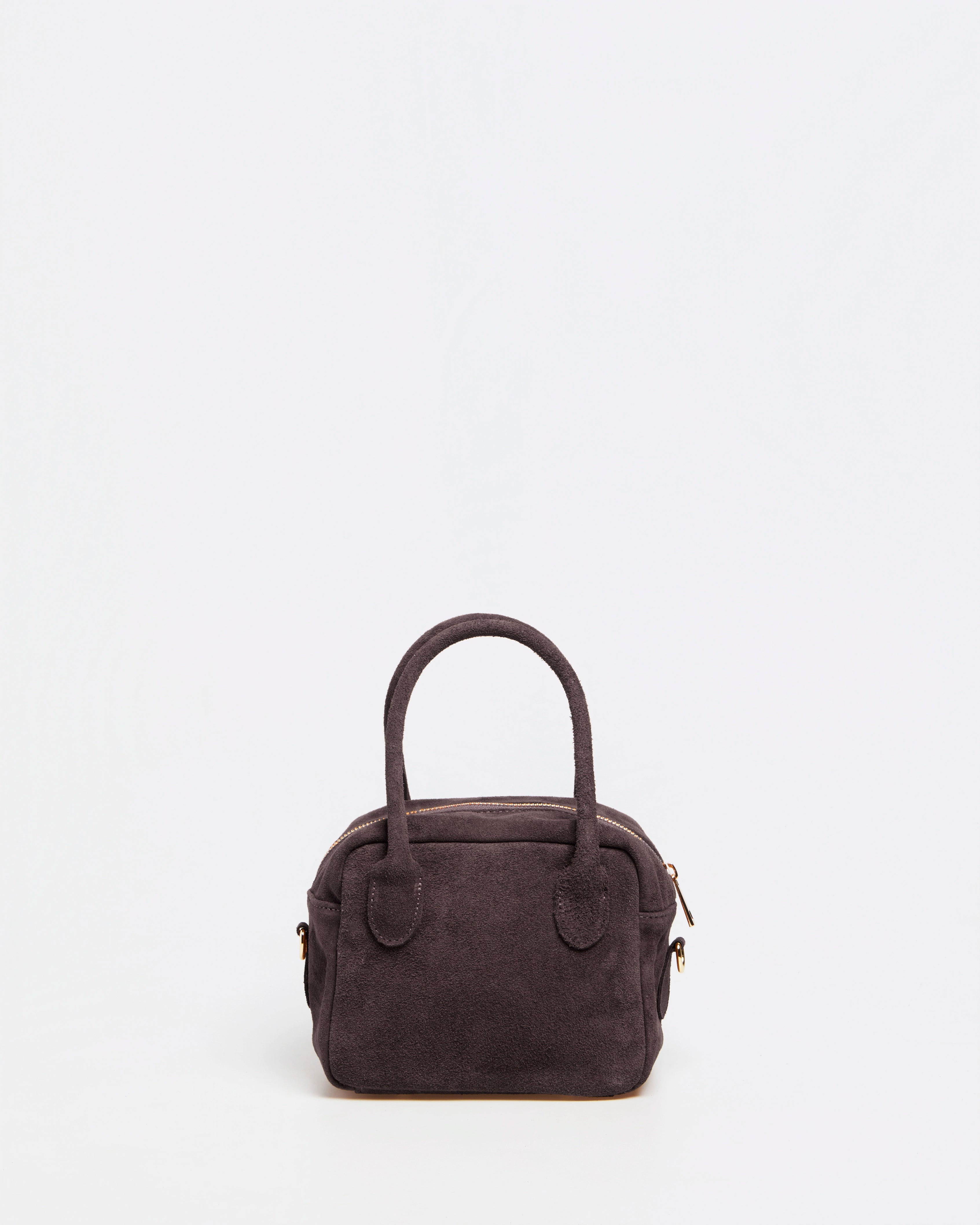 Lasonia Lami Suede Handbag - Dark Brown