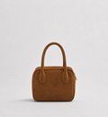 Borsa a Mano Lasonia Limi in Pelle Scamosciata -  Cognac