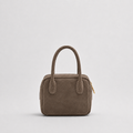 Lasonia Limi Suede Handbag - Taupe