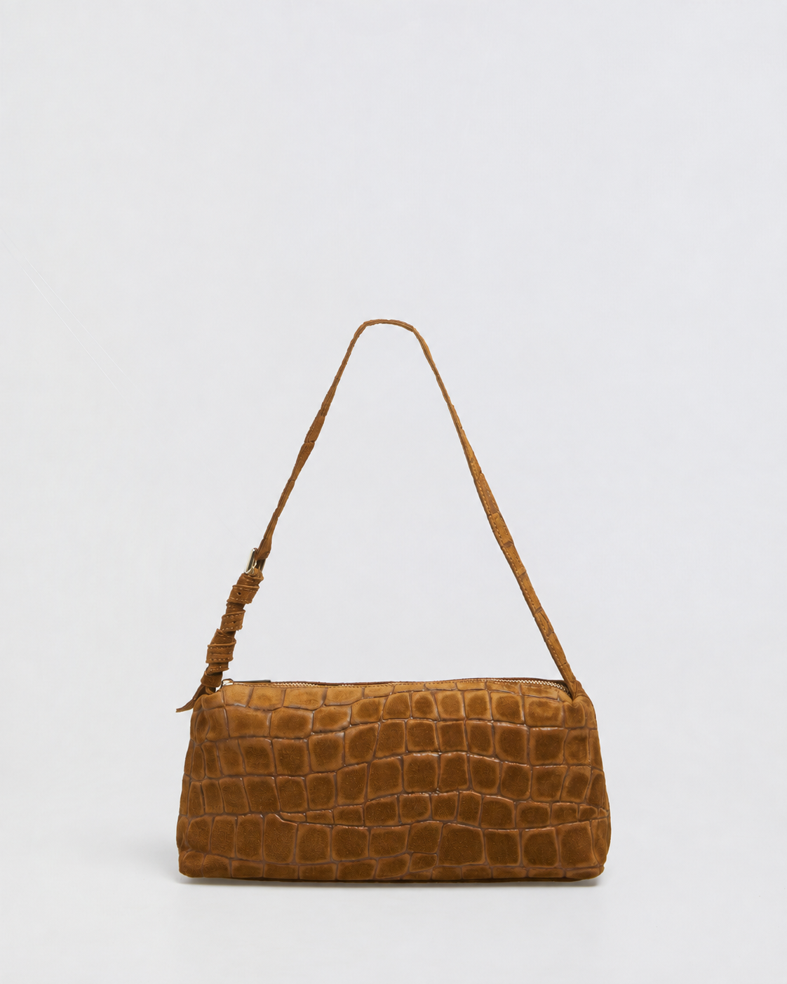 Borsa Baguette Lasonia Patina - Cognac