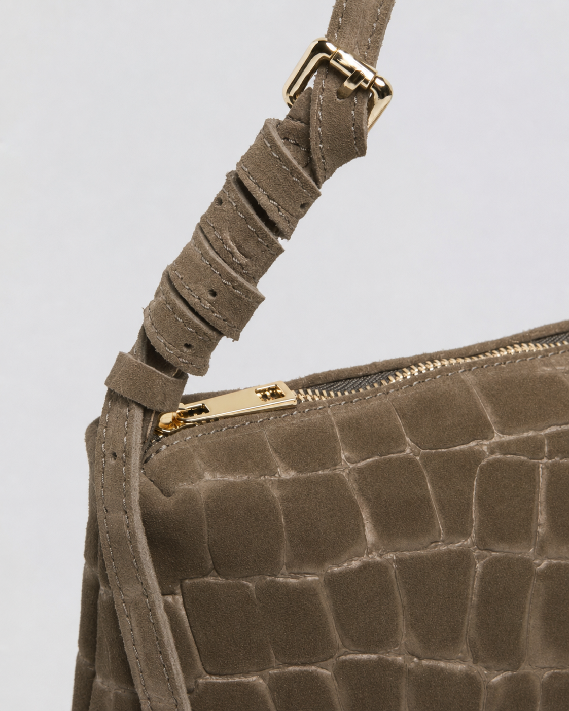 Borsa Baguette Lasonia Patina - Taupe
