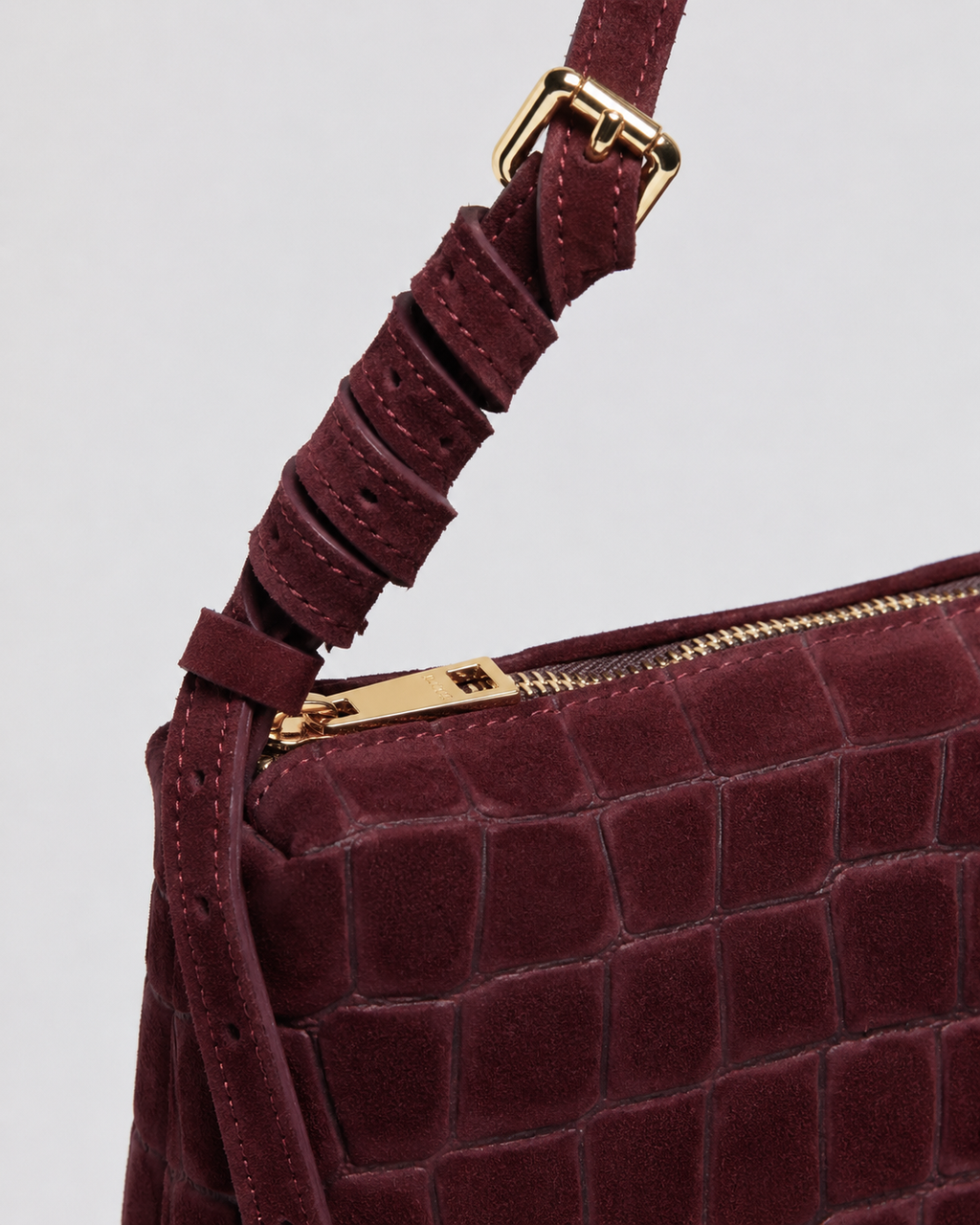 Borsa Baguette Lasonia Patina - Bordeaux