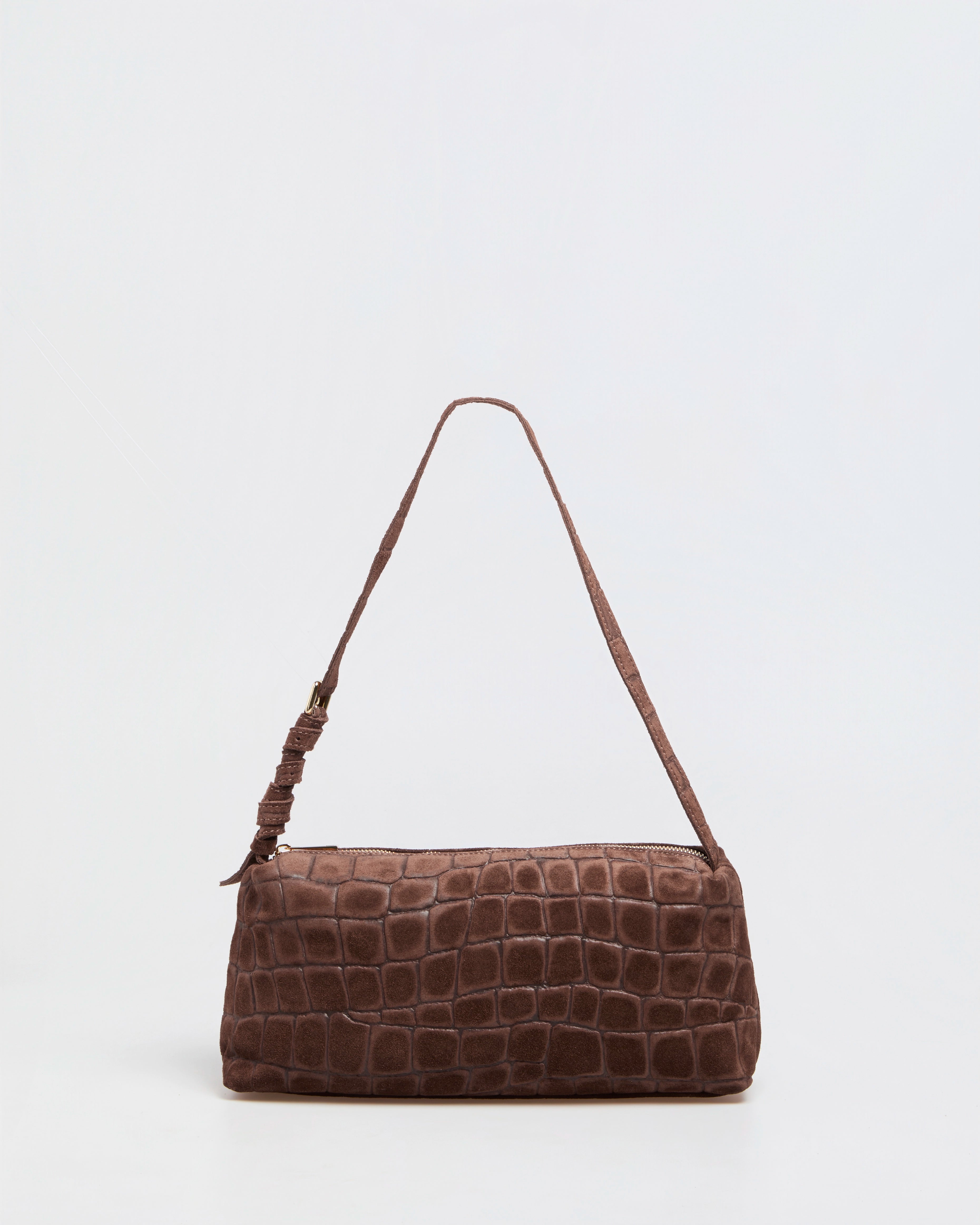 Borsa Baguette Lasonia Patina - Marrone