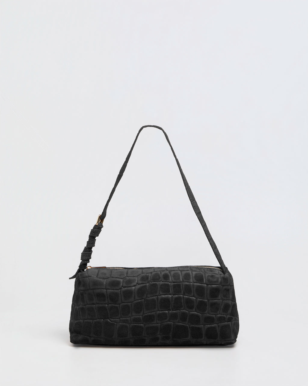 Borsa Baguette Lasonia Patina - Nero