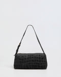 Borsa Baguette Lasonia Patina - Nero