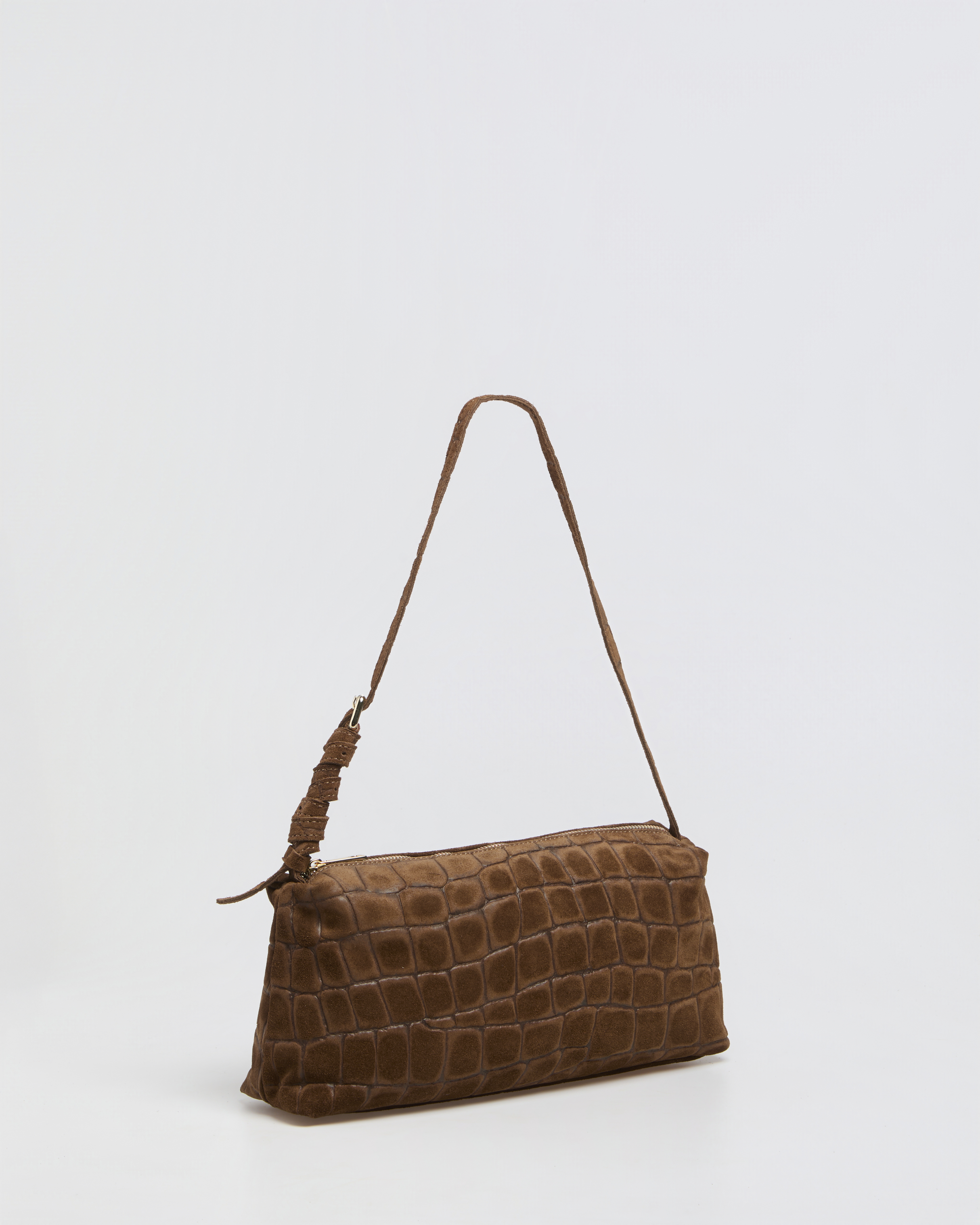 Borsa Baguette Lasonia Patina - Marrone