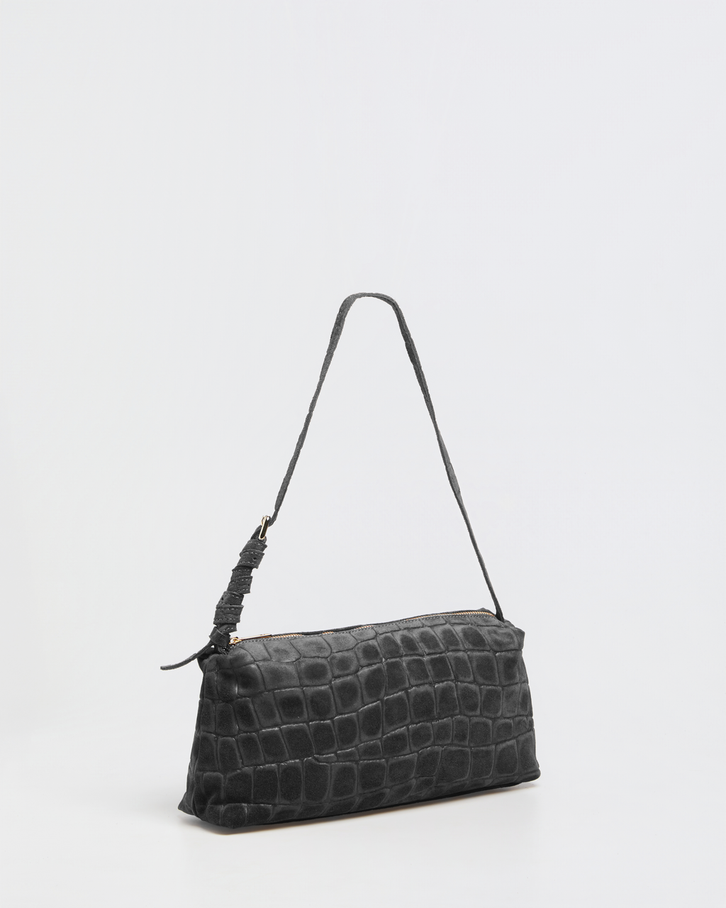 Borsa Baguette Lasonia Patina - Grigio