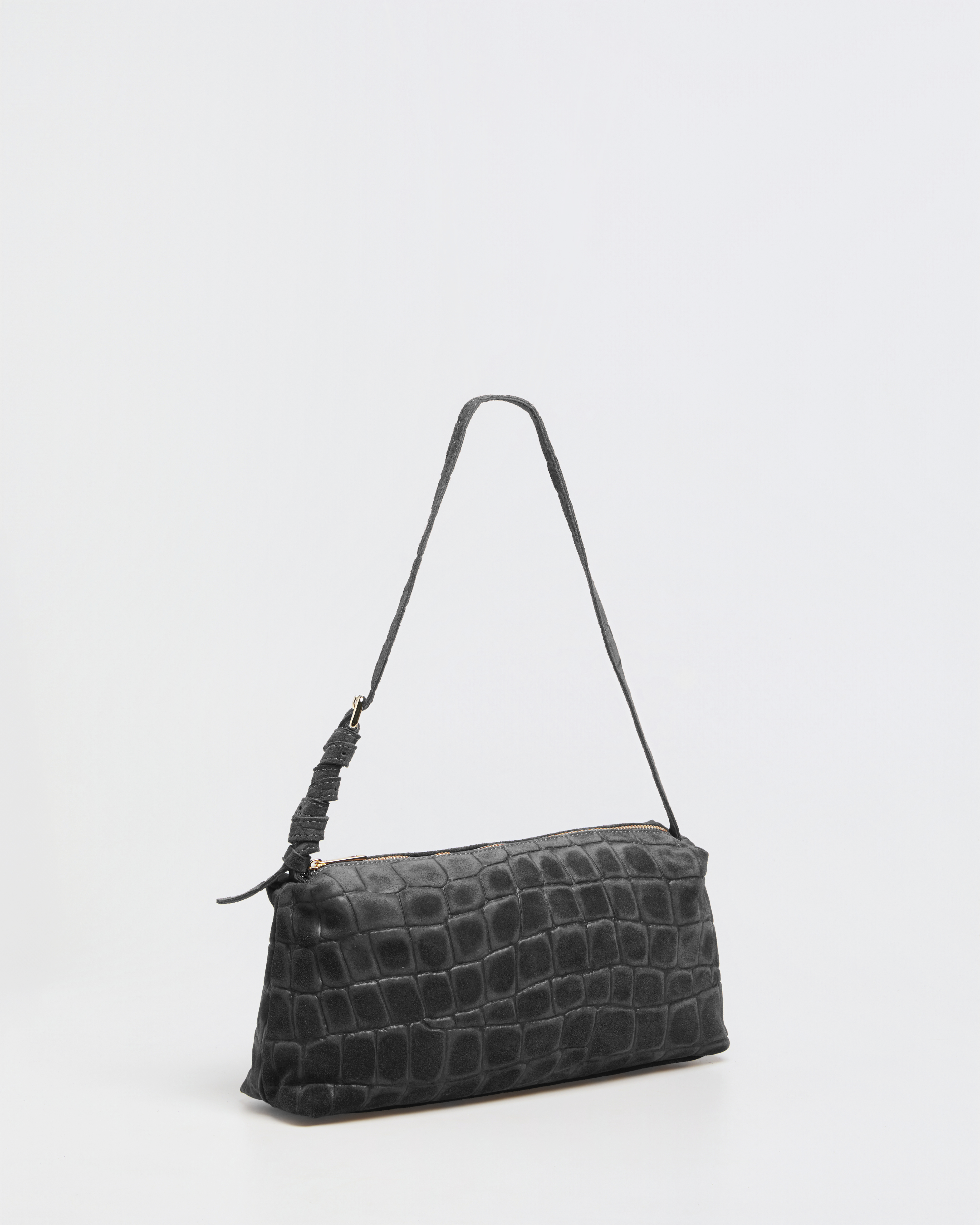 Borsa Baguette Lasonia Patina - Grigio
