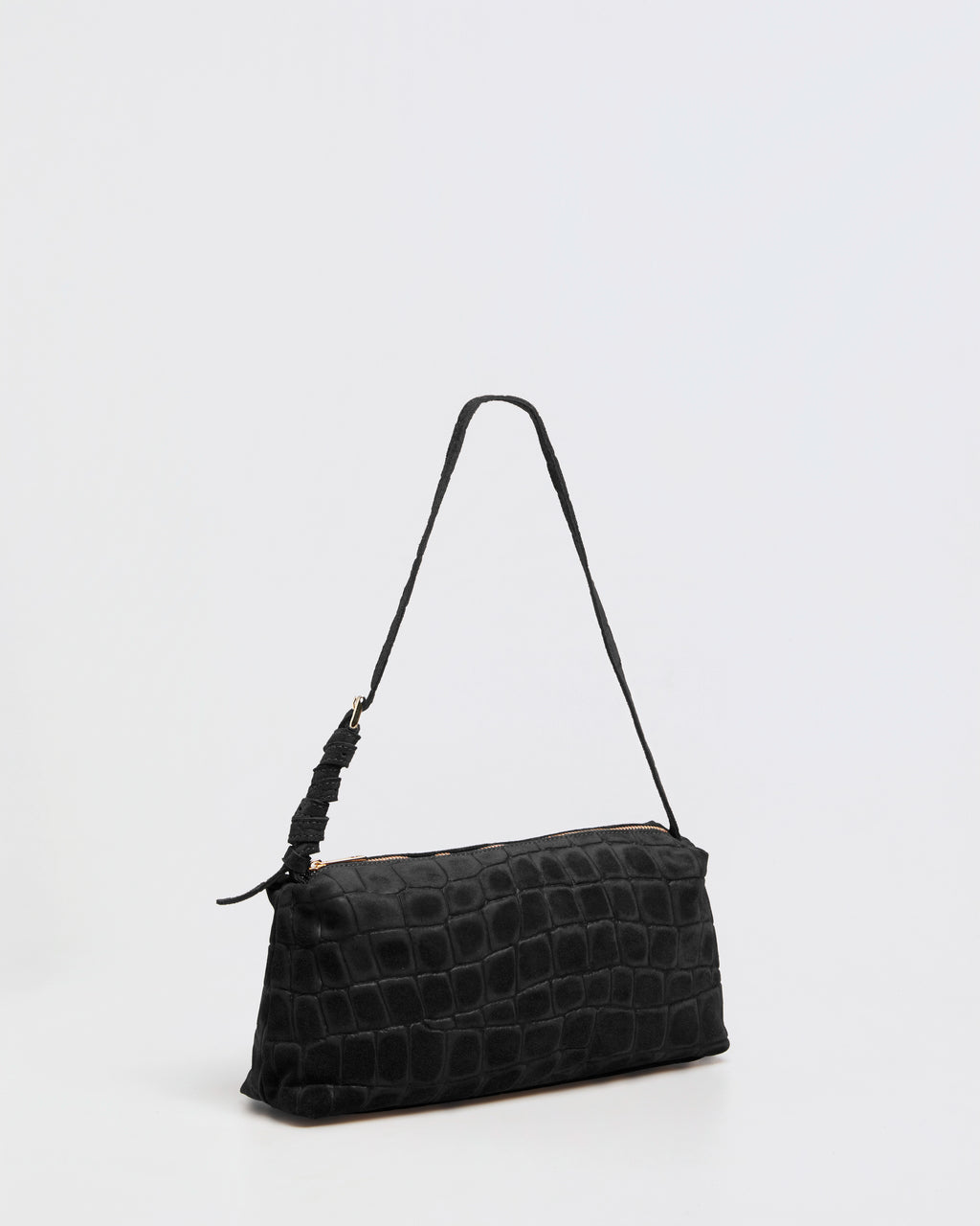 Borsa Baguette Lasonia Patina - Nero