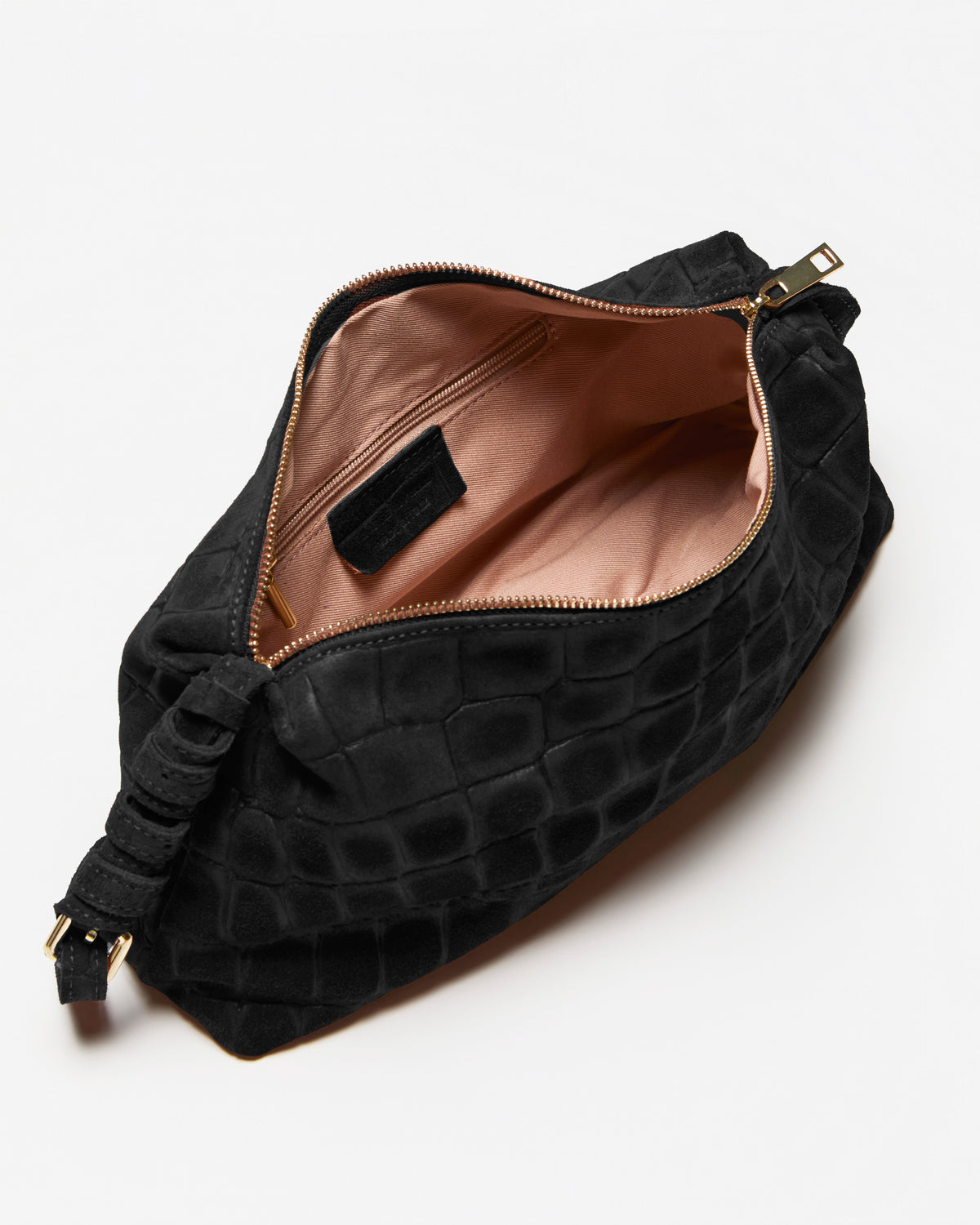 Borsa Baguette Lasonia Patina - Nero