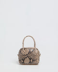 Borsa a Mano Lasonia Lima Pitone - Taupe