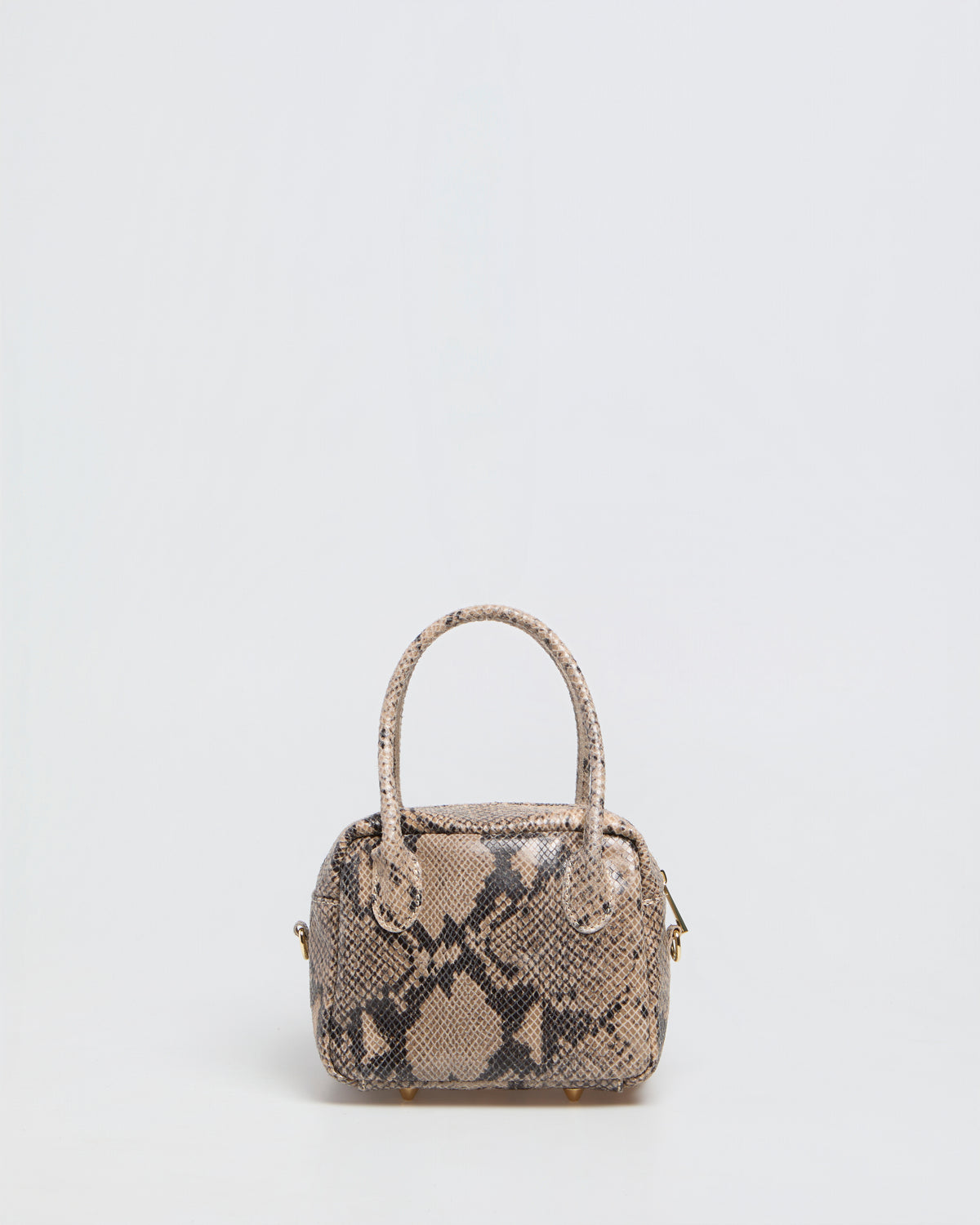 Borsa a Mano Lasonia Lima Pitone - Taupe
