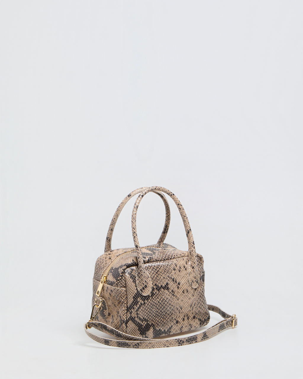 Borsa a Mano Lasonia Lima Pitone - Taupe