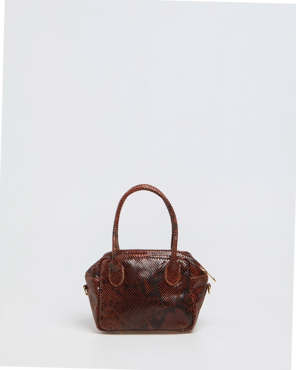 Borsa a Mano Lasonia Lima Pitone - Marrone